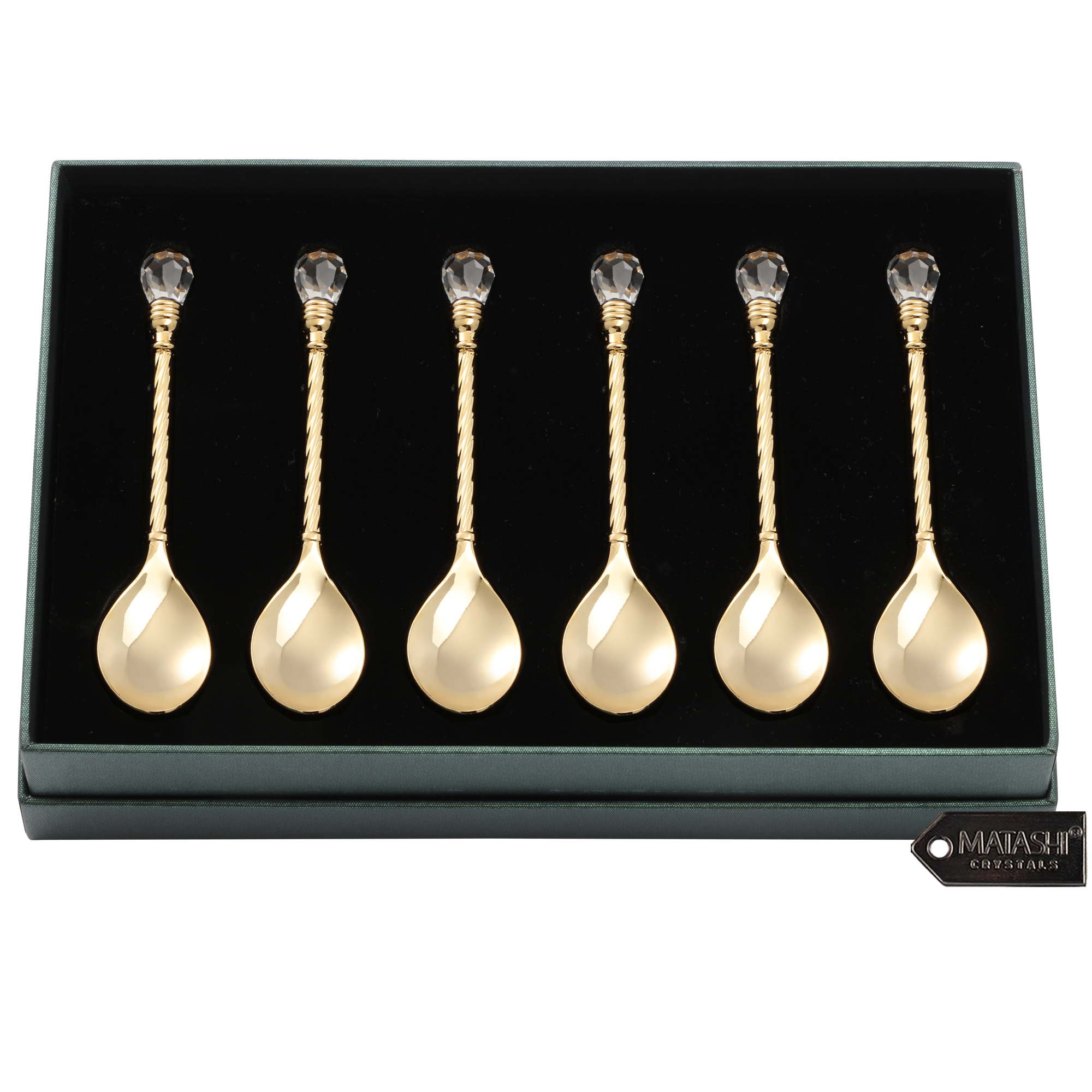 GOLDIES pasta spoon, matt gold