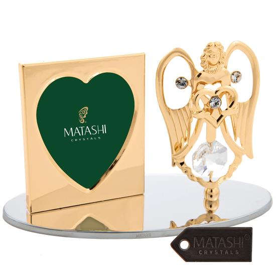 Angel Holding Heart Picture Frame