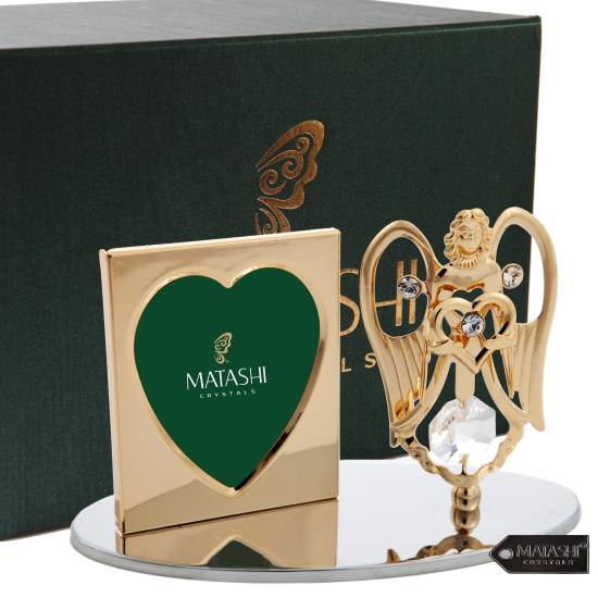 Angel Holding Heart Picture Frame