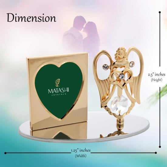 Angel Holding Heart Picture Frame