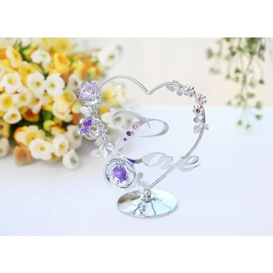 Silver Love Table Top Ornament