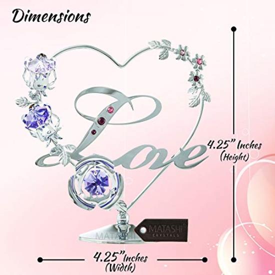 Silver Love Table Top Ornament