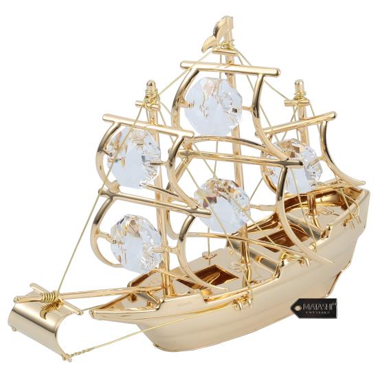 Mayflower Ship w/ Clear crystals