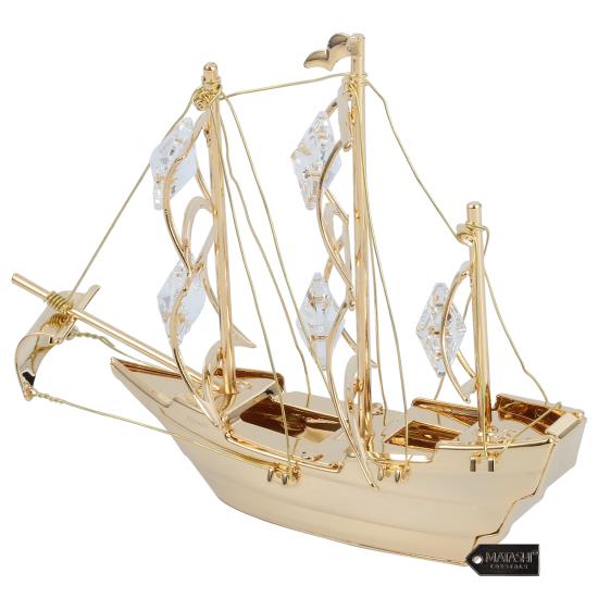 Mayflower Ship w/ Clear crystals