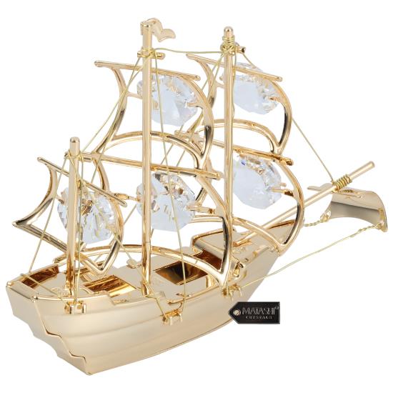 Mayflower Ship w/ Clear crystals