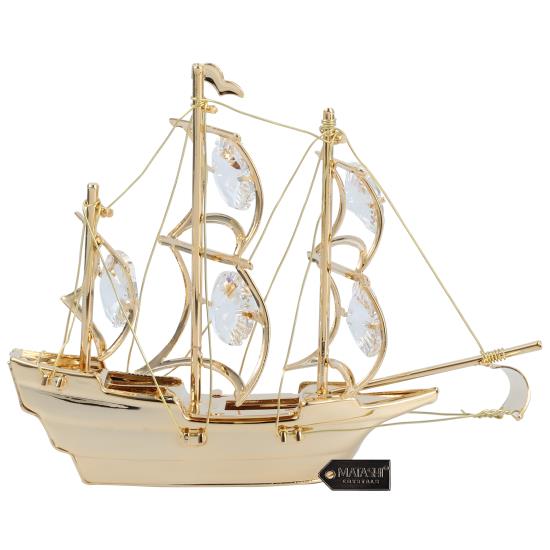 Mayflower Ship w/ Clear crystals