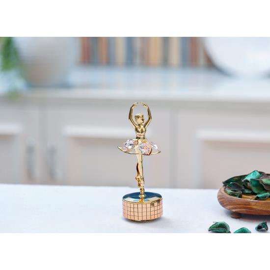 Gold Ballet Dancer Music Box