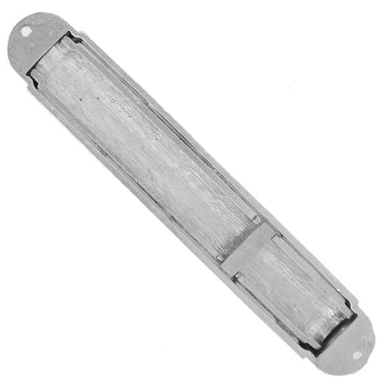 Silver Light Blue Mezuzah