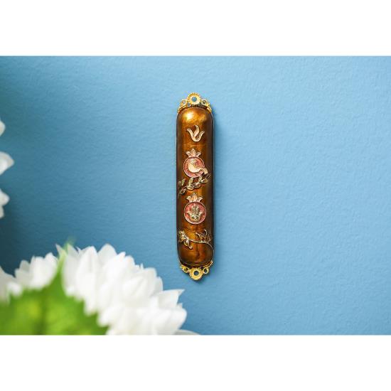 Copper Dove Mezuzah