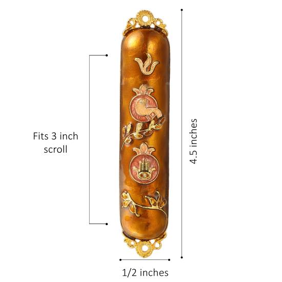 Copper Dove Mezuzah