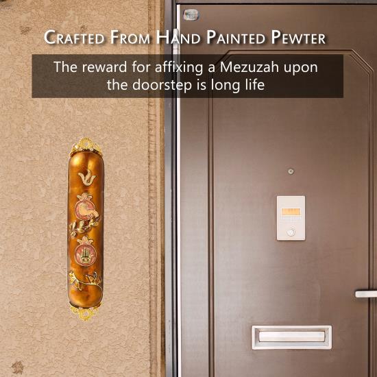 Copper Dove Mezuzah