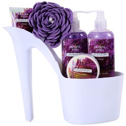 6 Piece Lavender Heel Shoe Spa Basket