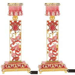 Red Pomegranate Candlesticks