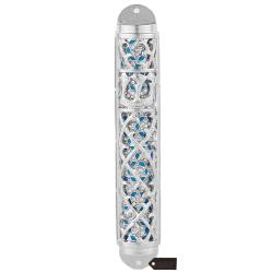 Silver Blue Mezuzah